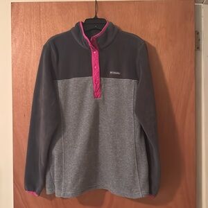 Columbia Women’s Benton Springs 1/2 Snap Fleece Jacket Hiking Size XL